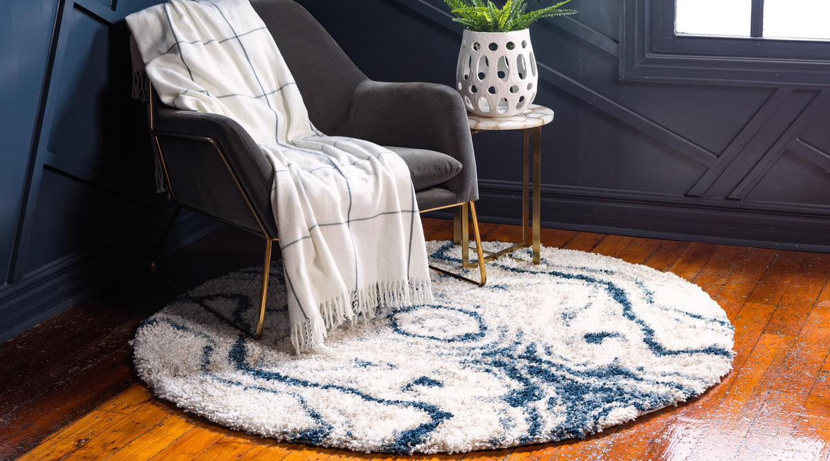 Quinten - Marble Color-Mix Shaggy Rug